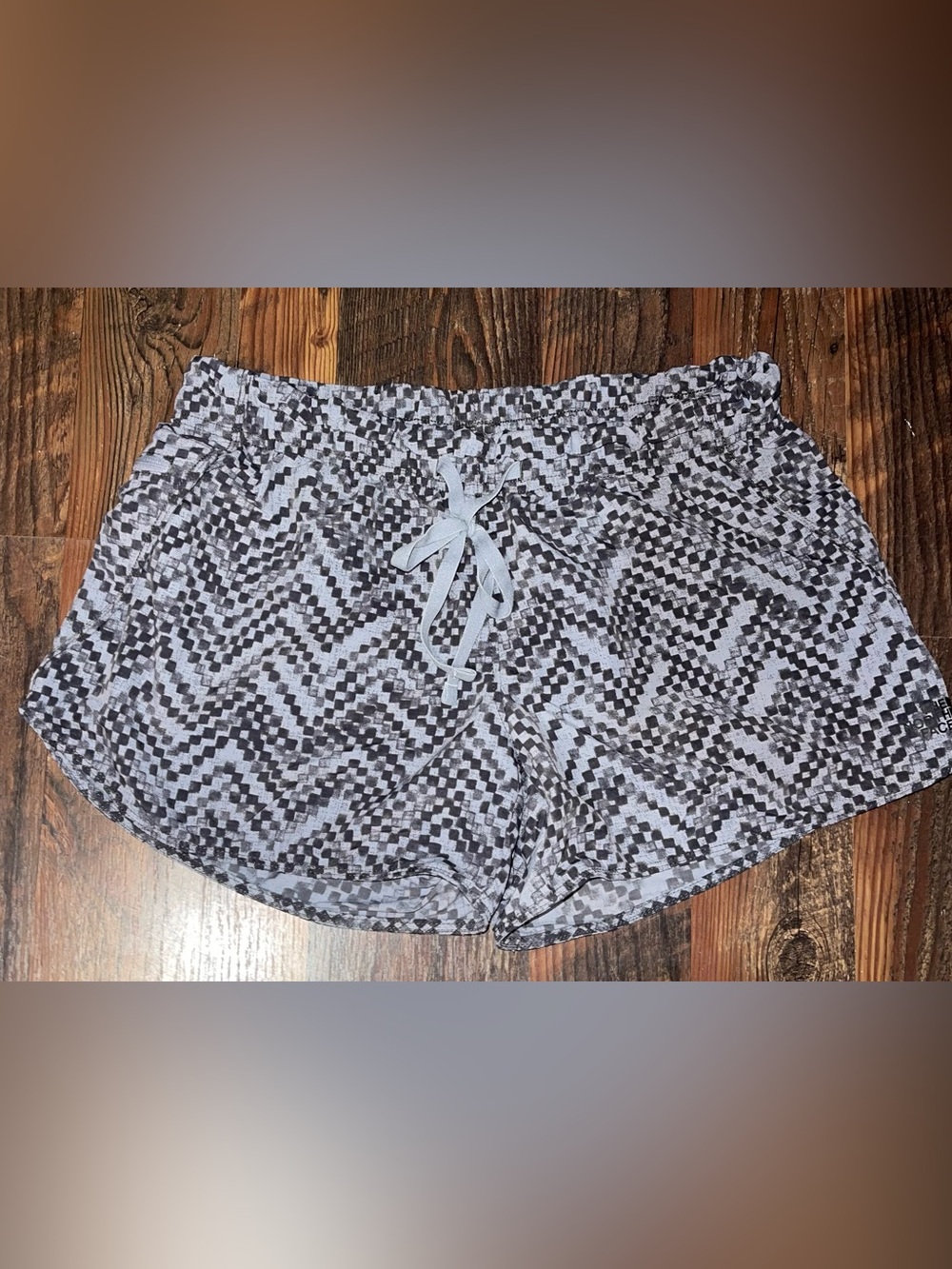 The North Face Gray Geo-Print Elastic Waist Shorts